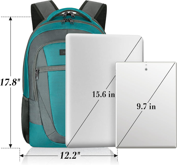 BIKROD Rucksack Herren und Damen, Schulrucksack Jungen Mädchen Teenager, Wasserdicht Rucksack | 15.6