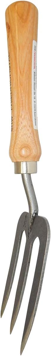 SHW-FIRE Handgeschmiedete Handgabel mit Eschenholzgriff - Ideal für wurzelschonende An- und Umpflanz