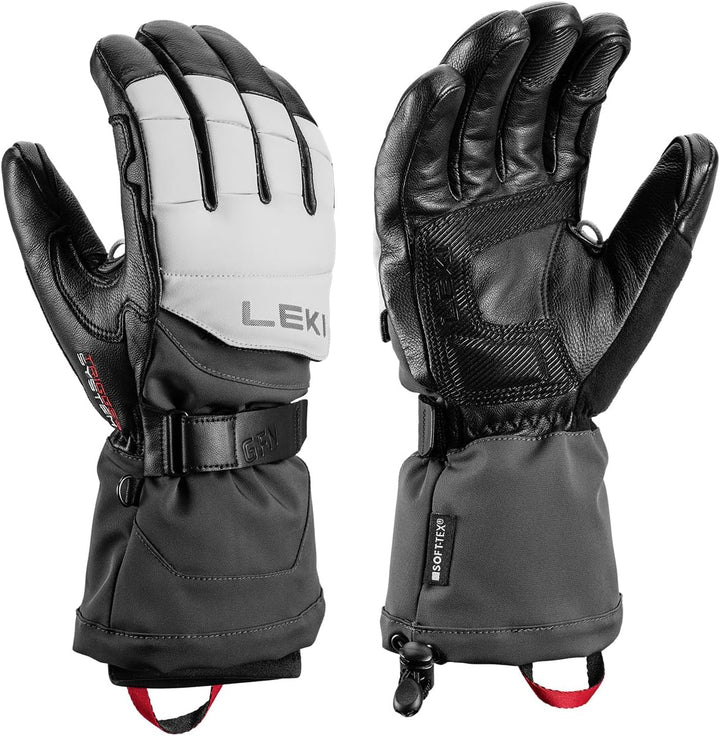 LEKI Griffin Thermo 3D Handschuhe Skihandschuhe Fingerhandschuhe black-graphite-sand EU 10, black-gr