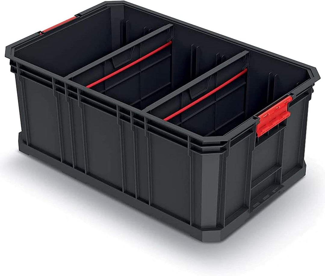 Kistenberg Transportkiste Stapelbox Werkzeugkiste Lagerkiste Aufbewahrungsbox Modulkiste (mit trennw