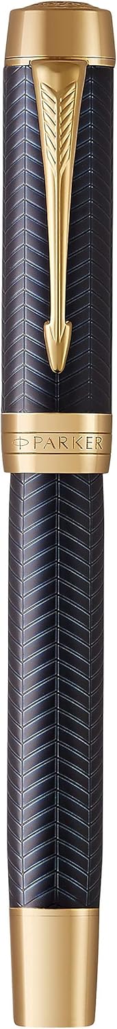 Parker Duofold Prestige Füller | Blue Chevron | Grösse Centennial | Füllfederhalter mit mittlere Fed