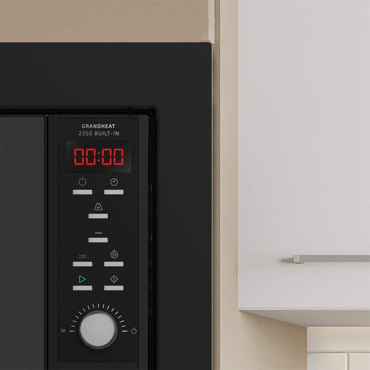 Cecotec Digitale und einbaubare Mikrowelle mit 23 Liter mit Grill GrandHeat 2350 Built-In Black. 900
