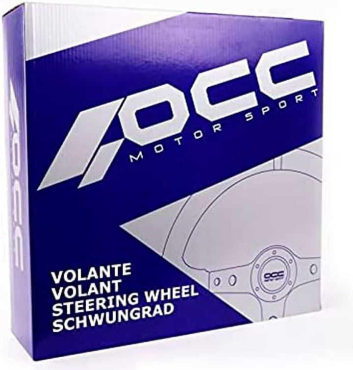 OCC MOTOR SPORT OFFSET LENKRAD AUTO TRACK MODELL LEDERSCHWARZARME - 90 MM FULL DISH WHEEL - 350 MM (