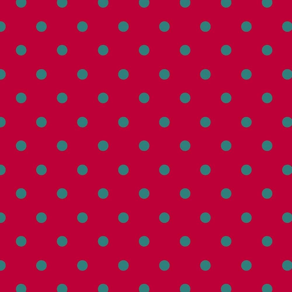 Clairefontaine 211927C - Rolle Geschenkpapier Alliance 50mx0m70, 60g, Punkte mit rotem Hintergrund,
