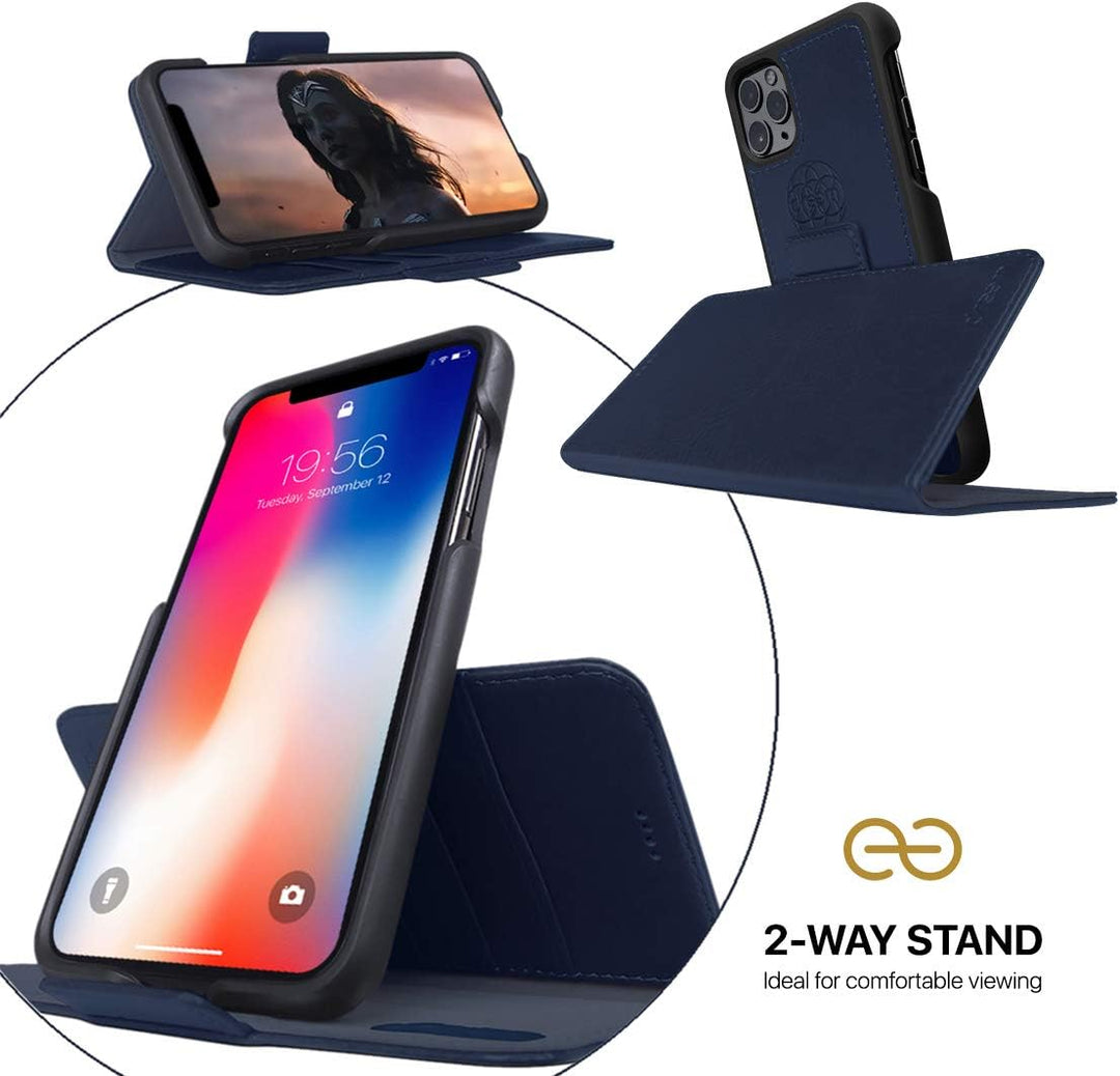 Dreem Fibonacci 2in1 Handyhülle Flipcase für iPhone 11 Pro Max | Magnetisches iPhone Case | TPU Etui