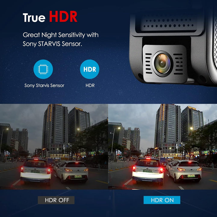 VIOFO A119 V3 Dashcam 2K 60fps mit GPS, 24 Std. Puffer Parkmodus Autokamera, Nur Frontscheibe 2560x1