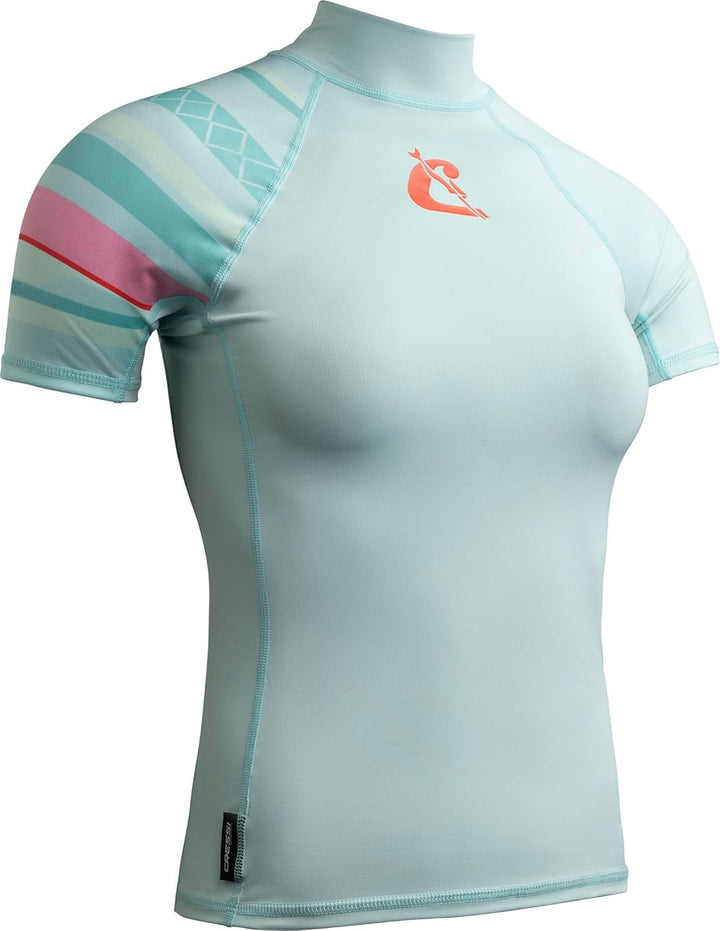 Cressi Shield Lady Rash Guard Short/SL - Protective Short Sleeve Rash Guard für SUP und Wassersport,