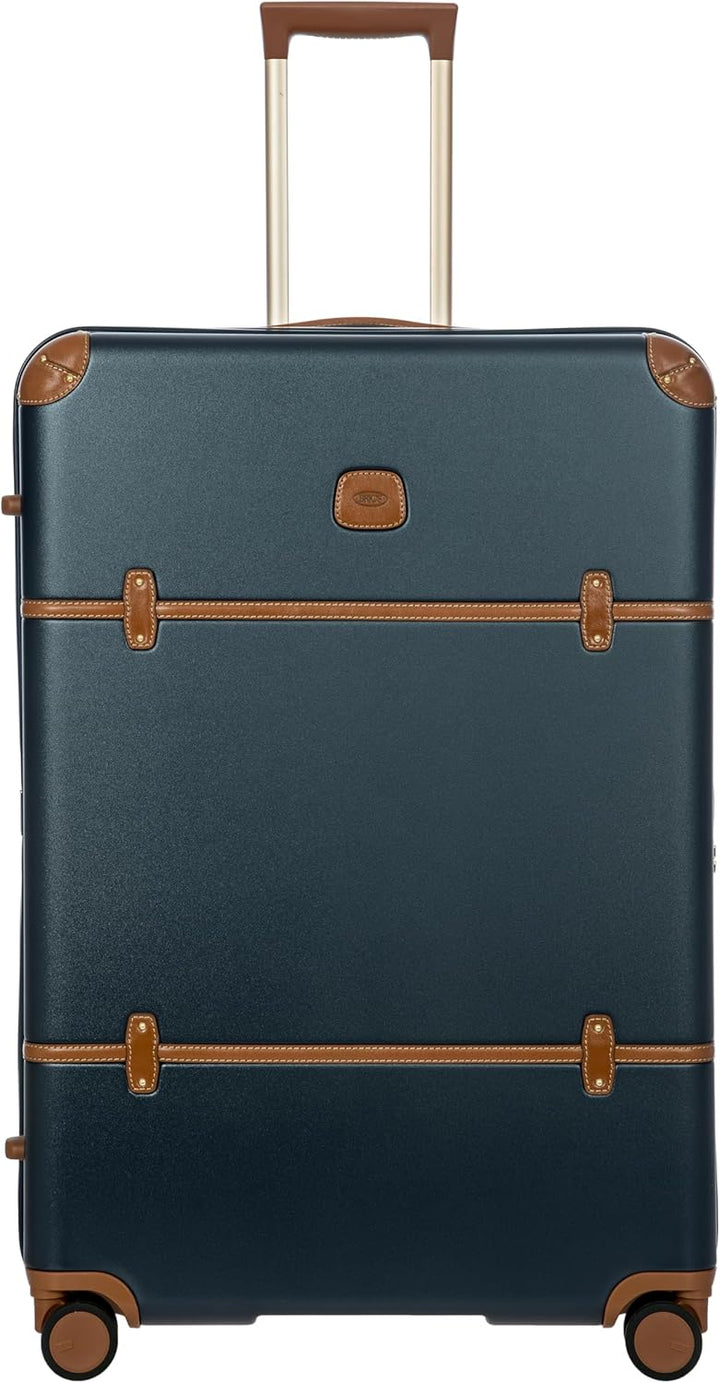 Bric's Bellagio 3.0 Spinner Trunk – Luxus-Hartschalengepäck mit grossen Rädern, Teleskopgriff, Leder