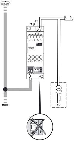 BTICINO, Reiheneinbau-Türöffnerrelais für Sfera Audio- und Video-Türsprechanlagen, 2-Draht , 346230