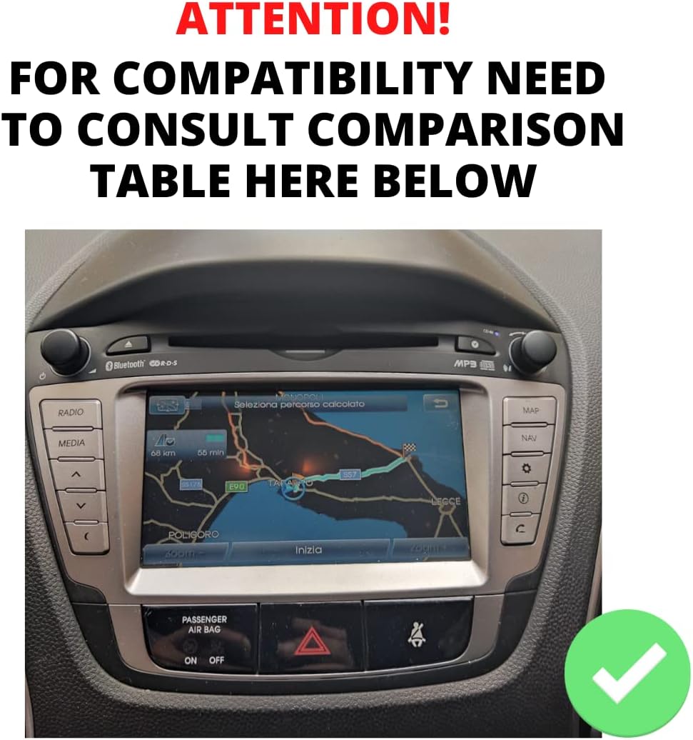 Costum fit Autoradio für Hyundai IX35 Android GPS Bluetooth WiFi Dab USB Full HD Touchscreen Display