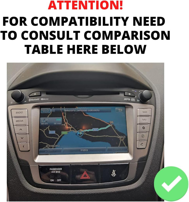 Costum fit Autoradio für Hyundai IX35 Android GPS Bluetooth WiFi Dab USB Full HD Touchscreen Display