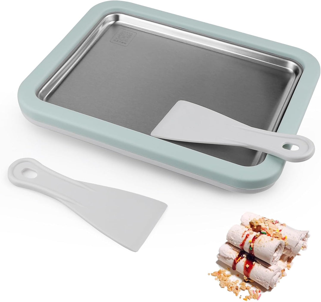 DBREAKS Eiscreme Roller Maker Pan, Eisplatte, Ice Cream Rolls Maker, Ice Rolls Maschine, Hausgemacht