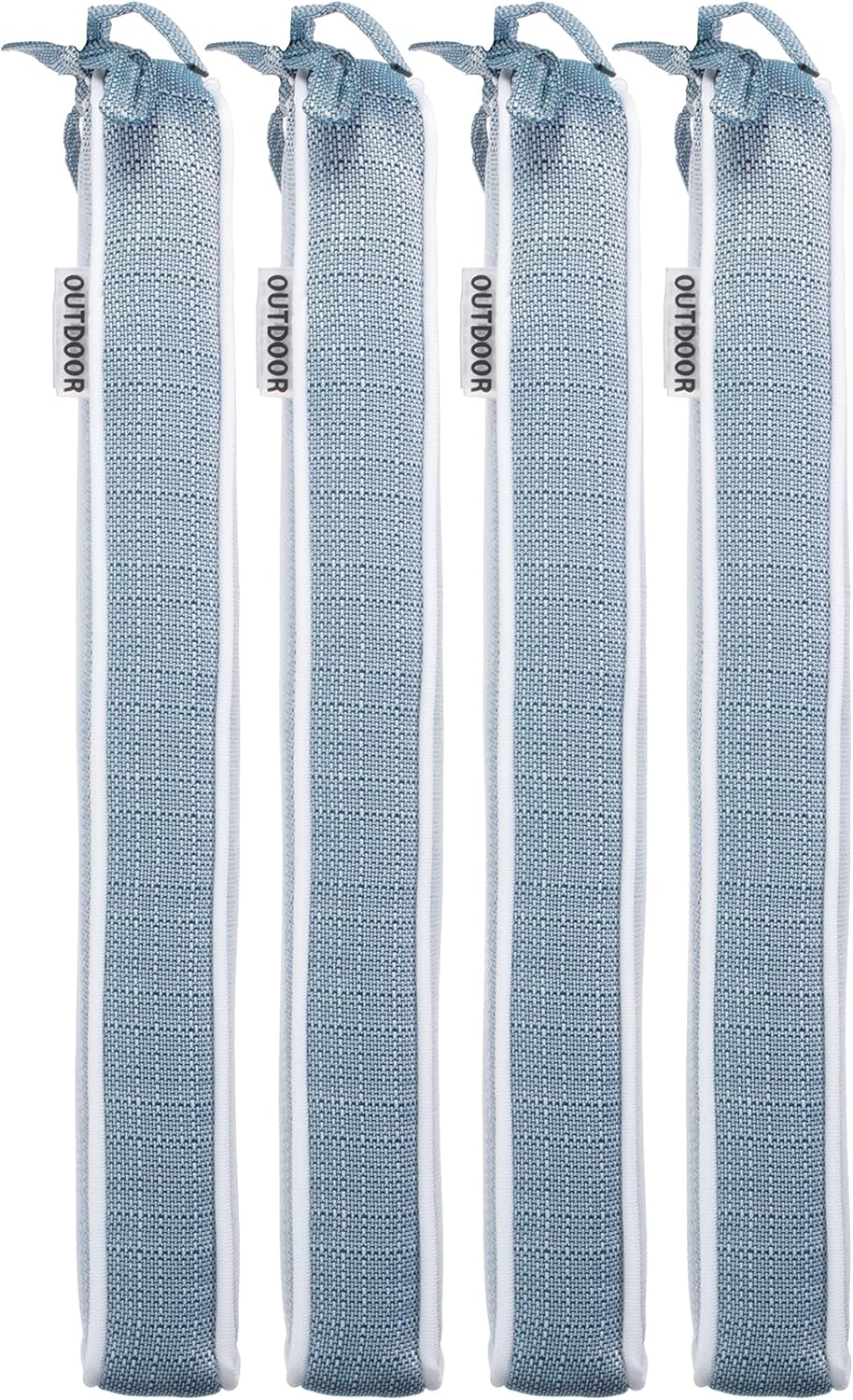 Brandsseller Outdoor Garten Sitzkissen Auflagen Kissen mit Paspel - strukturierte Leinenoptik- Schmu