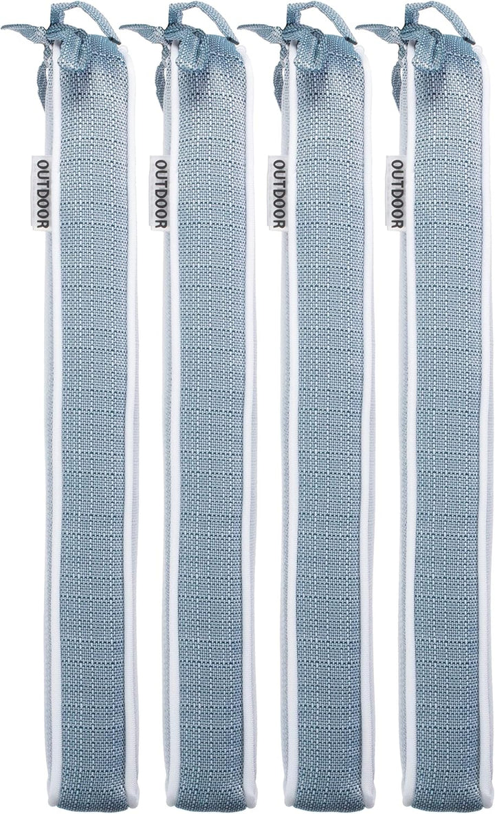 Brandsseller Outdoor Garten Sitzkissen Auflagen Kissen mit Paspel - strukturierte Leinenoptik- Schmu