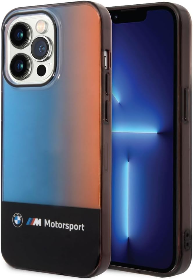 CG MOBILE BMW Handyhülle für iPhone 14 Pro Max in Schwarz IML Mid Fading Tricolor, Anti-Scratch PC/T