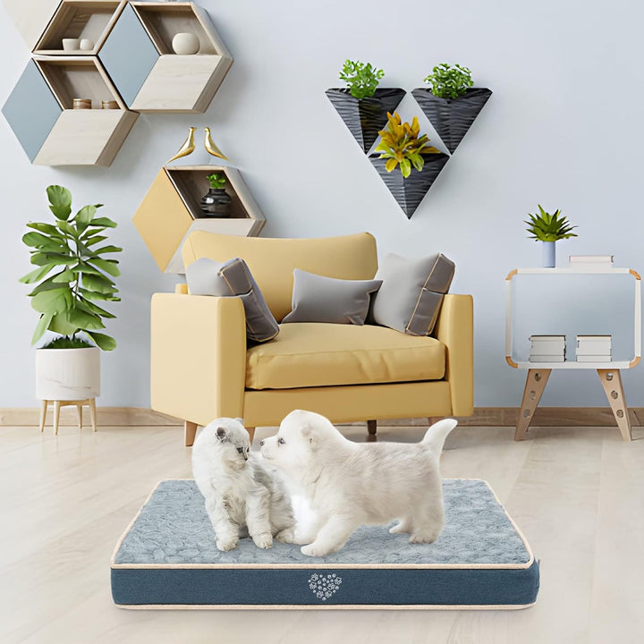 VANKEAN Hundebett wasserdichte Reversible (Kühl und Warm), Abnehmbarer Innenfutter, Flauschig Hundem