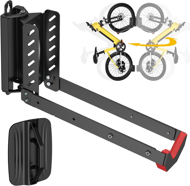 Mimoke Verstellbare Platzsparende Fahrrad Wandhalterung Einfaches Anheben Design mit Klappbarem Arm