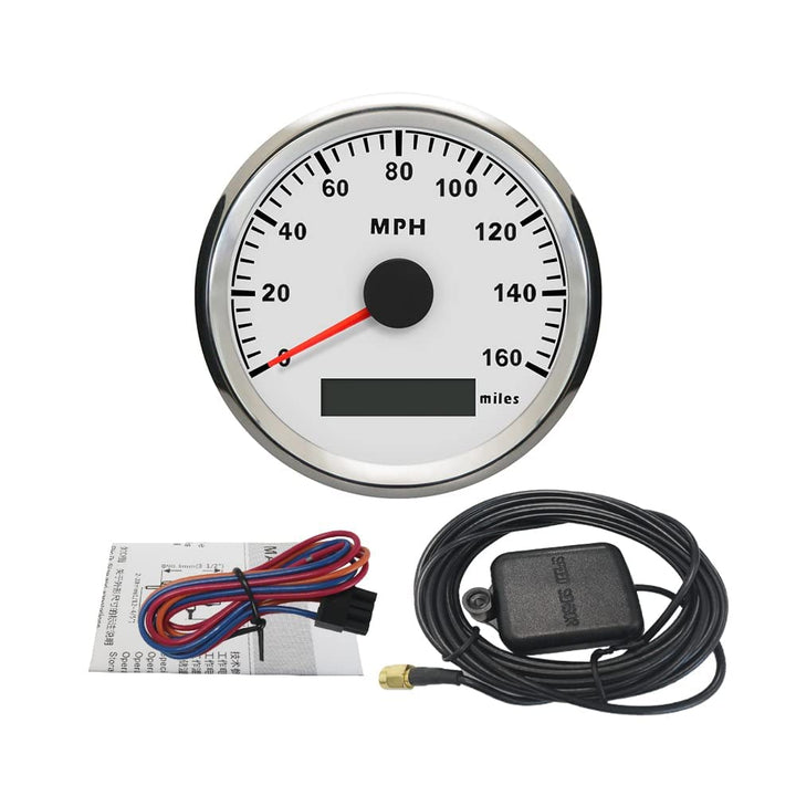 ELING Wasserdichte GPS Tachometer MPH Tachometer 160MPH Für Auto Motorrad Boot Mit Hintergrundbeleuc