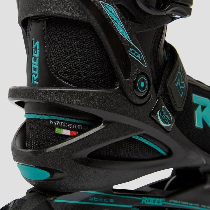 Roces Damen Icon Inliner 40 black/aqua, 40 black/aqua