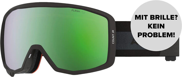 Atomic COUNT JR SPHERICAL Skibrille für Kinder - Komfortabler Live Fit Rahmen - Klare Sicht & besser