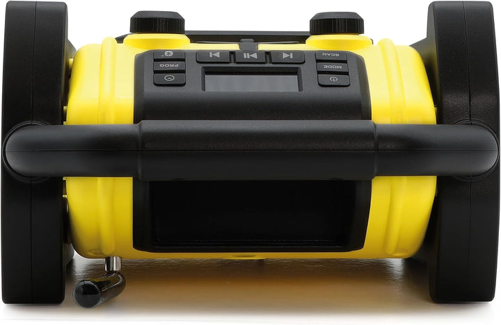 Metronic 477217 Baustellenradio Bluetooth tragbar FM stossfest/Musikleistung insgesamt 30 W Radio US