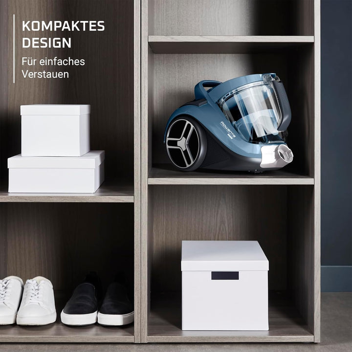 Rowenta RO4871 beutelloser Bodenstaubsauger Compact Power XXL | 550 Watt | 2,5L Staubvolumen | Kompa