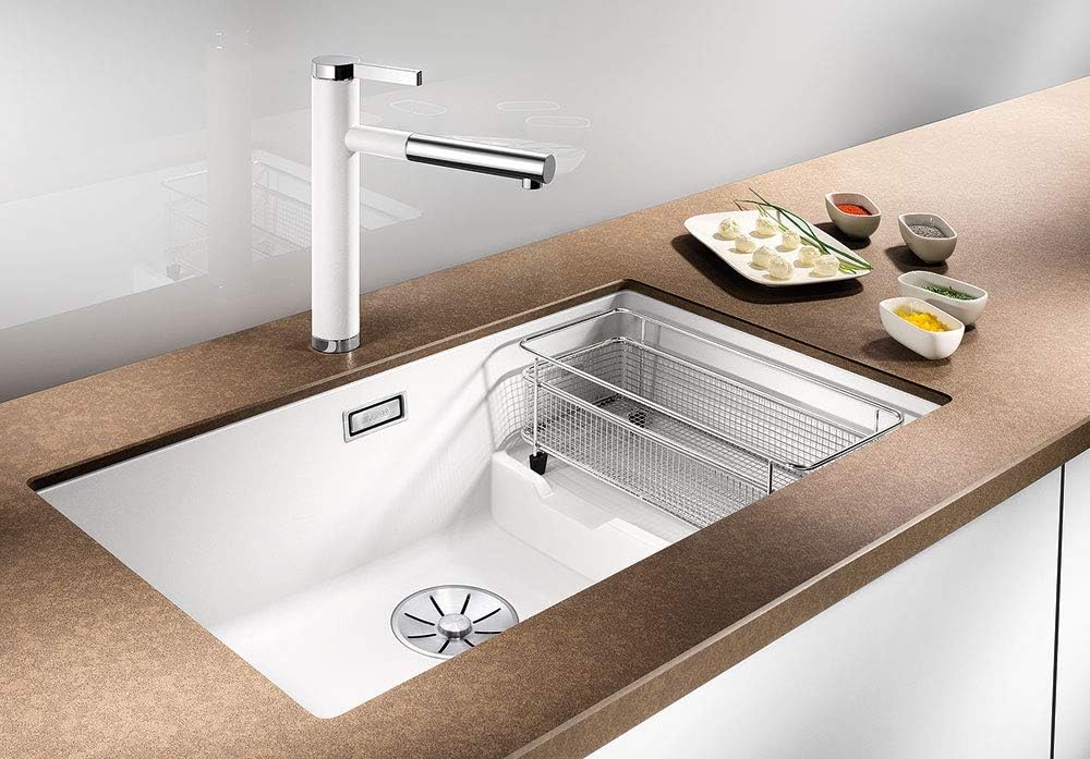 BLANCO SUBLINE 700-U Literevel | SILGRANIT cafe | Einbauart: Unterbau | ohne Ablauffernbedienung, mi