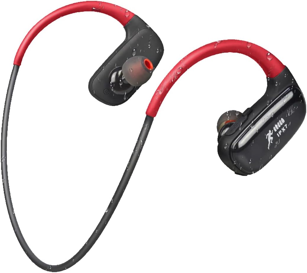 CYBORIS 32 GB eingebauter Speicher MP3-Player Bluetooth Headset Schwimmen Laufen Kopfhörer IPX7 Wass