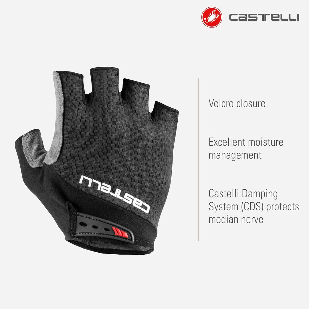 CASTELLI Men's Entrata V Glove L Schwarz, L Schwarz