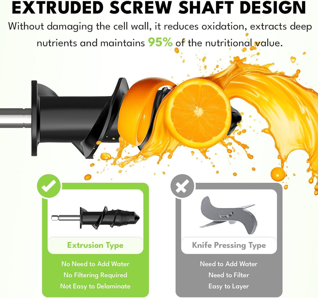 Kau-Entsafter-Aufsatz für Kitchenaid-Standmixer, Kaltpressen langsamer Entsafter Aufsatz für Kitchen