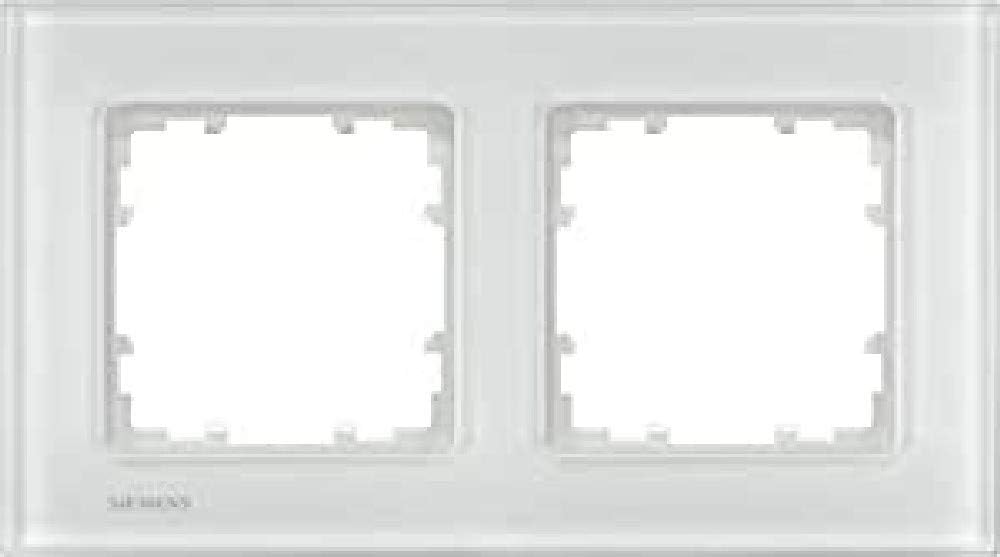 Siemens 2fach Rahmen Delta Weiss 5TG12021