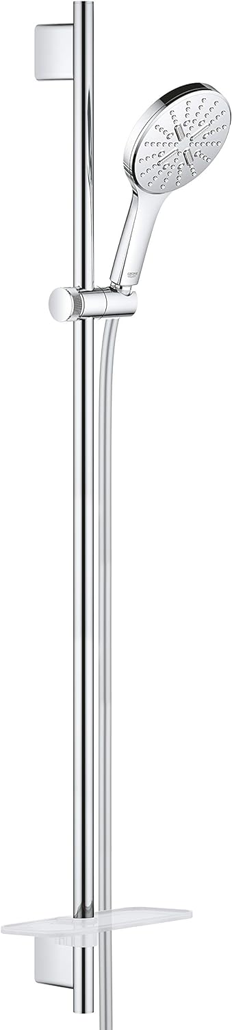 GROHE Rainshower 130 SmartActive | Brausestangenset 3 Strahlarten | Chrom | 26548000 Brausestangense