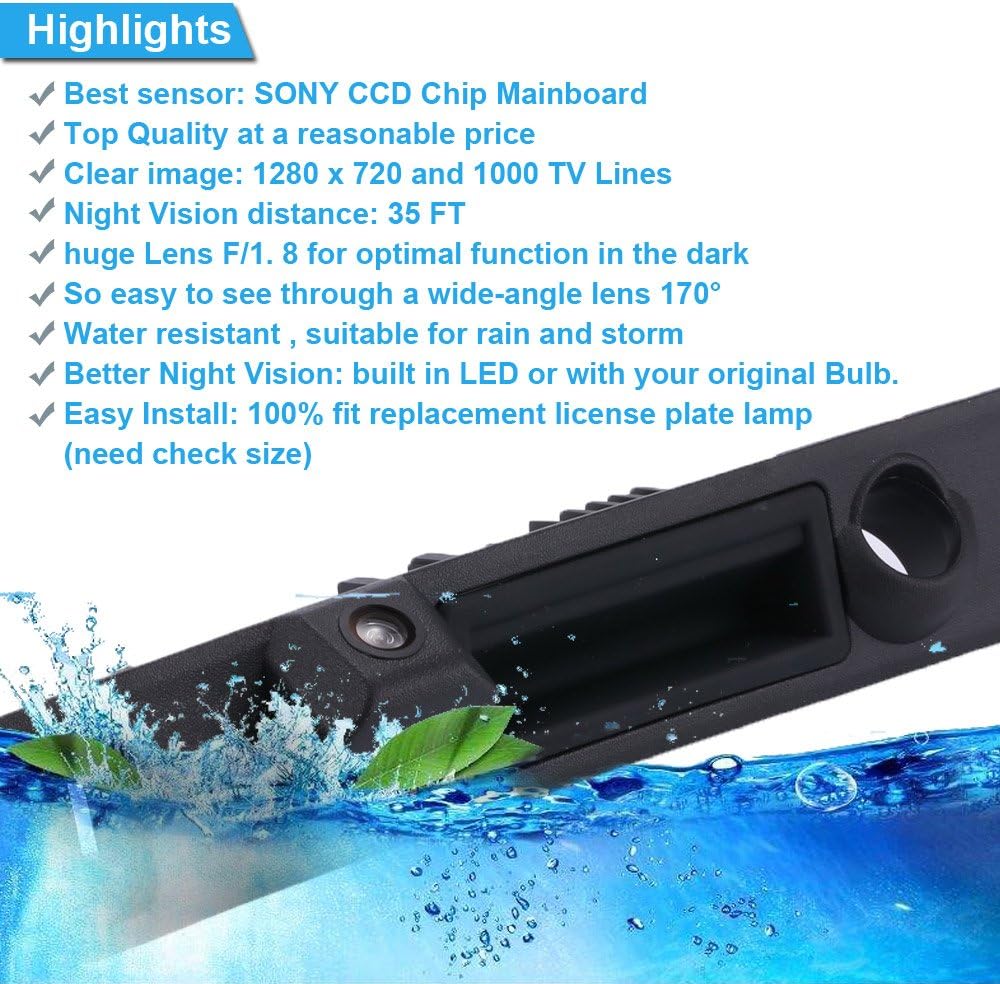 Auto Kofferraum Griff Rückfahrkamera Rückfahrkamera für Audi A3 A4 A6 Avant 8P1 8PA 8E2 B6 8EC B7 8E