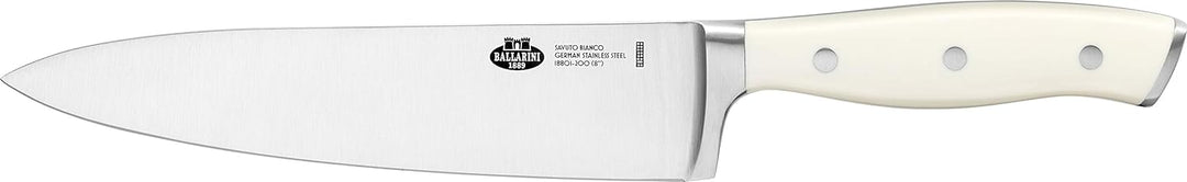 BALLARINI Savuto Bianco Kochmesser, Klingenlänge 20 cm, Deutscher Edelstahl, Ergonomischer Kunststof