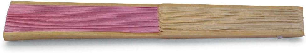 Handfächer aus weissem Papier und Bambus für Hochzeiten (Rosa, 50 Handfächer) Rosa 50 Handfächer, Ro