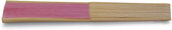 Handfächer aus weissem Papier und Bambus für Hochzeiten (Rosa, 50 Handfächer) Rosa 50 Handfächer, Ro