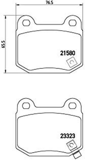 Brembo P 56 048 Bremsbelagsatz, Scheibenbremse - (4-teilig)