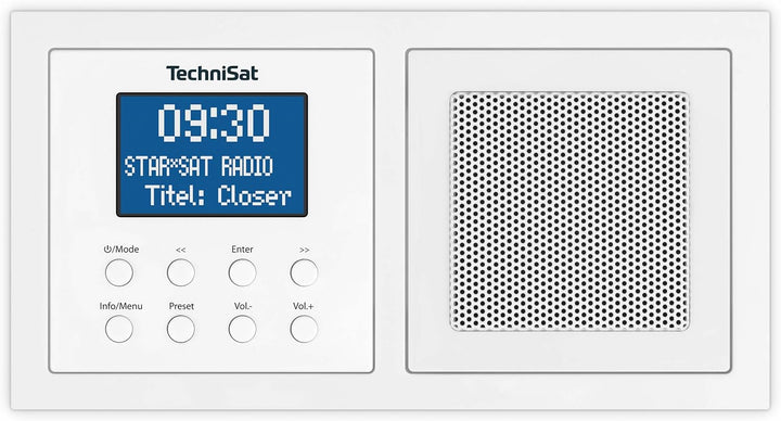 TechniSat DIGITRADIO UP 1 - DAB+ Unterputzradio zur Anbringung in jeder Doppel Unterputzdose (DAB, U