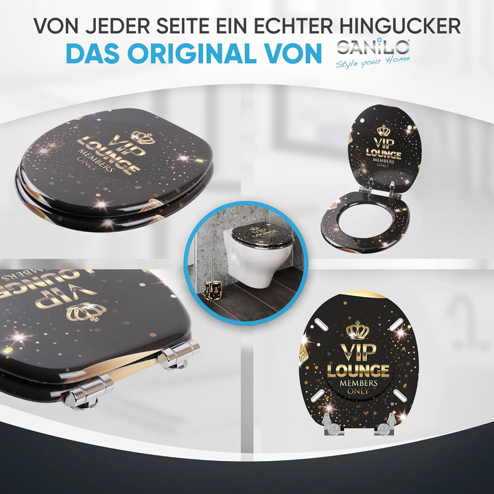 WC Sitz mit Absenkautomatik, viele schöne schwarze zur Auswahl, hochwertige und stabile Qualität aus