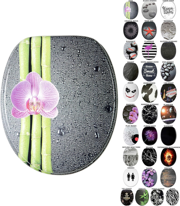 Sanilo WC Sitz, viele schöne schwarze Toilettendeckel aus Holz zur Auswahl (Asia), Asia