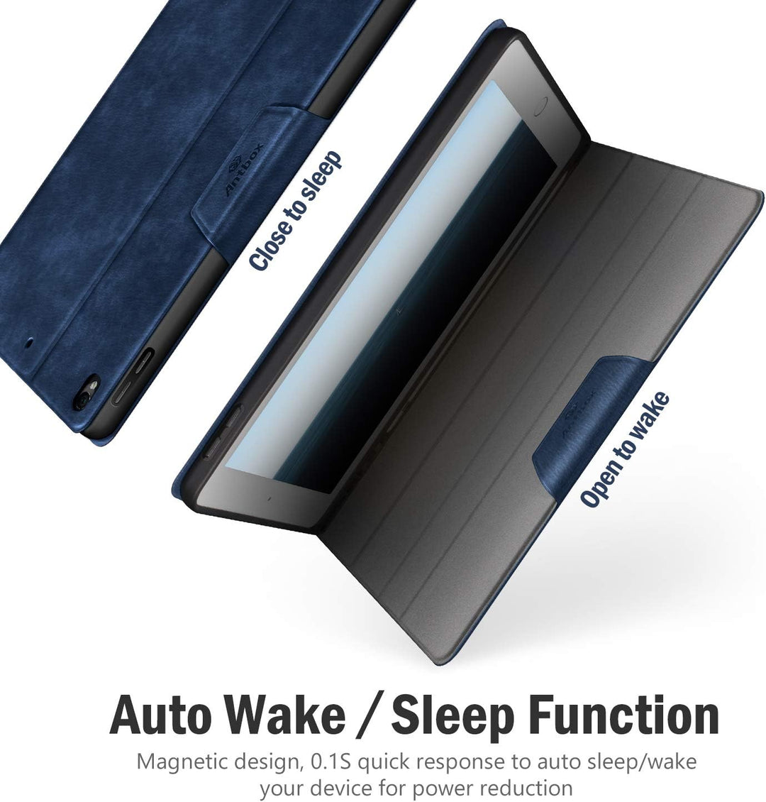 Antbox Hülle für iPad Air 3 2019 10.5 Zoll/iPad Pro 10.5 2017 mit Apple Pencil Halter Auto Schlaf/Wa