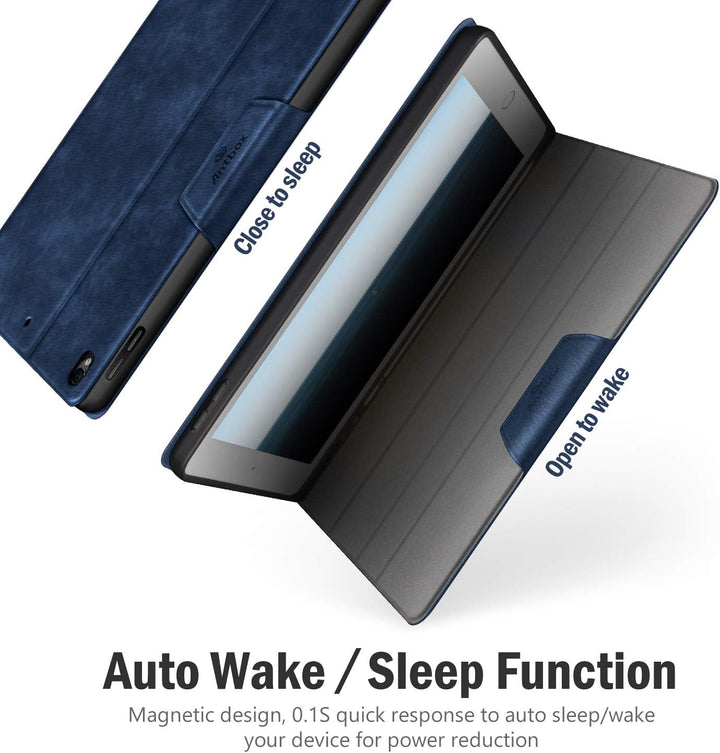 Antbox Hülle für iPad Air 3 2019 10.5 Zoll/iPad Pro 10.5 2017 mit Apple Pencil Halter Auto Schlaf/Wa