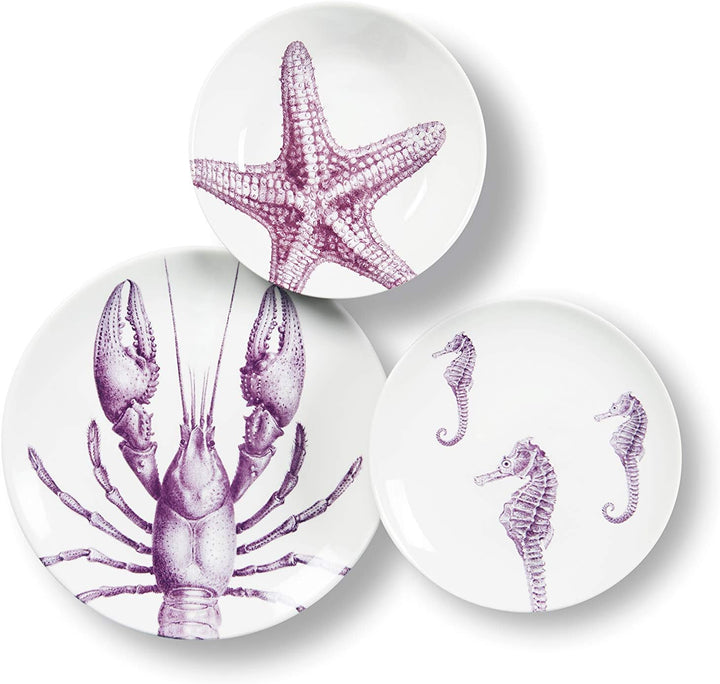 Excelsa 63034 Flore et Faune Platzset, Keramik Meer, Meer
