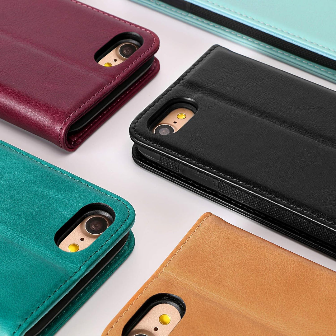 VISOUL iPhone SE 2022/2020 Hülle, iPhone 8/7 Handyhülle,Stossfeste Schutzhülle [Erstklassiges Rindsl