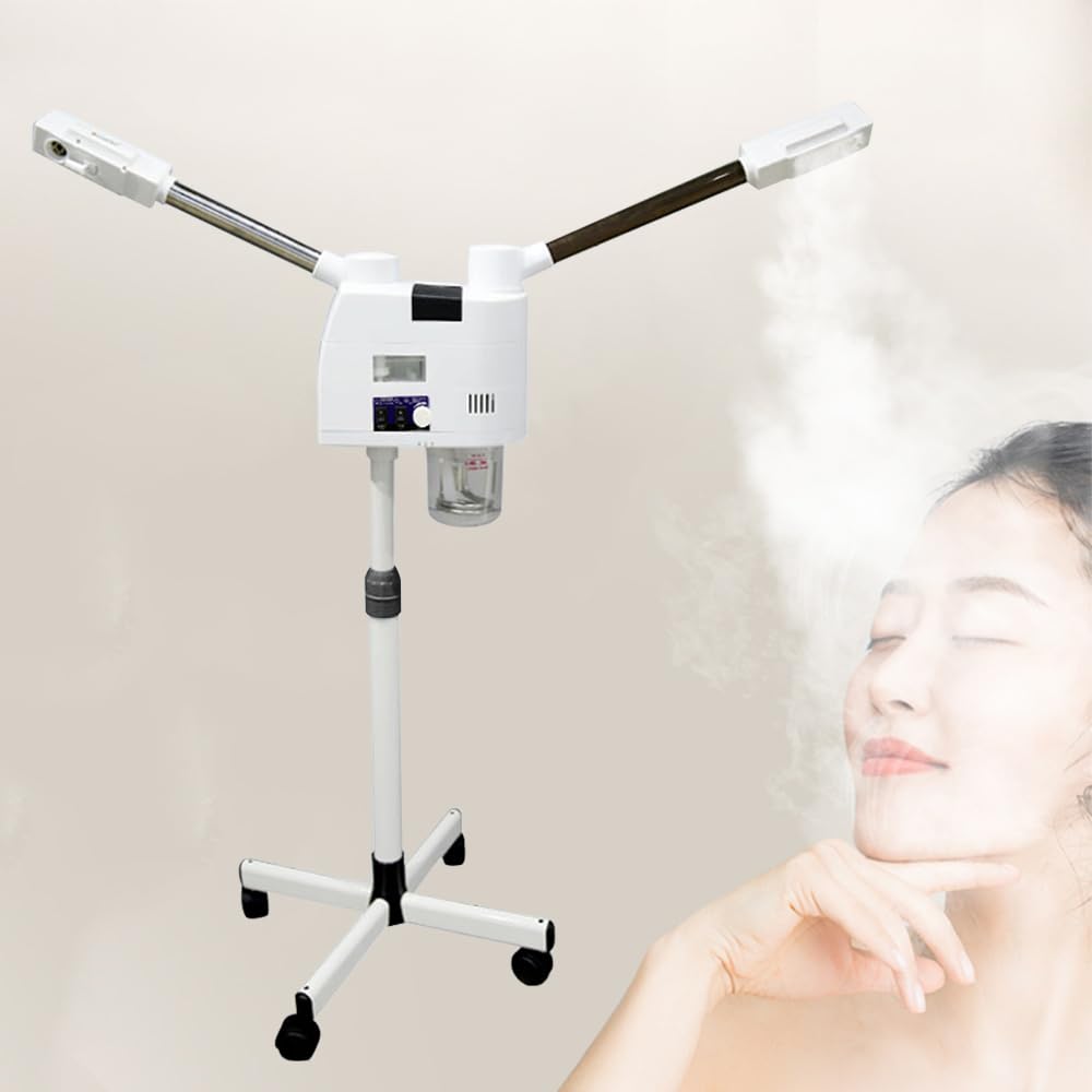 BJTDLLX Gesichtsdampfer Bedampfer Verdampfer Gesichtssauna Heiss Kalt Gesicht Dampfgerät 800 Watt Da