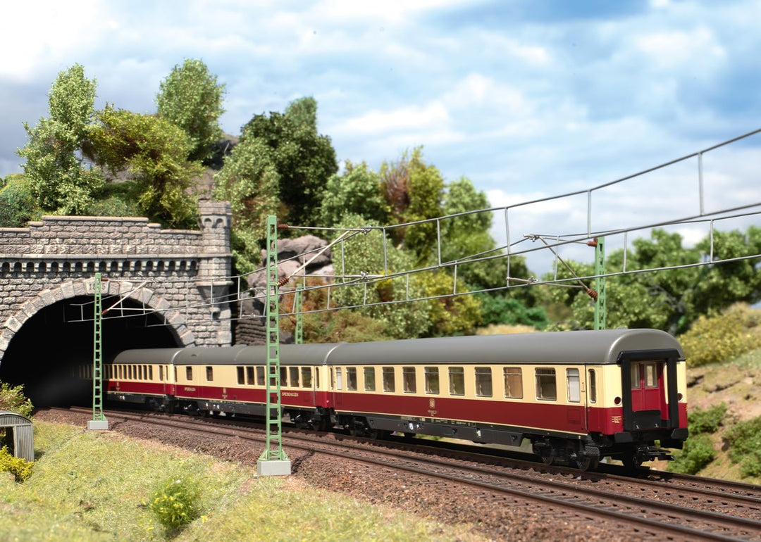 Märklin 43861 H0 Schnellzugwagen Purpurrot/Beige 1. Klasse der DB Apmz 121 1. Klasse