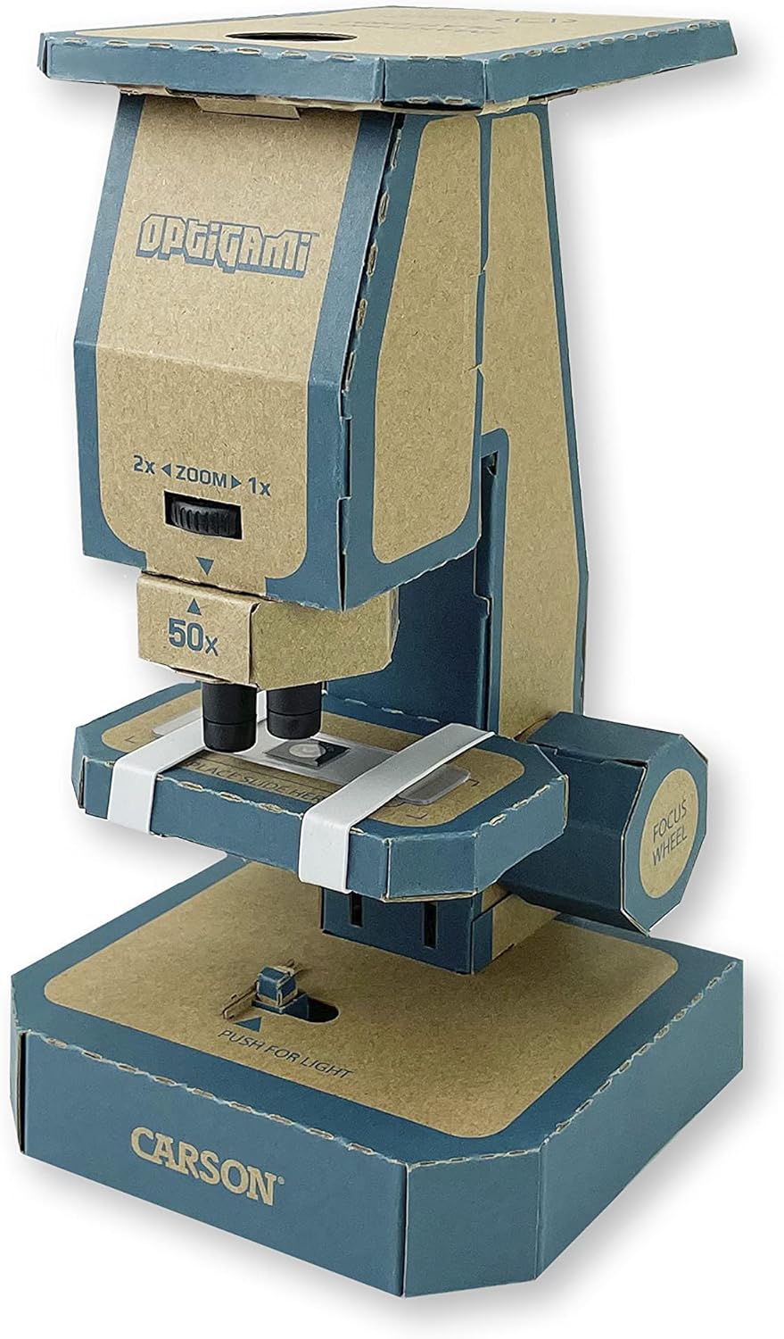 Carson Optigami - Mikroskop zum Selberbauen - Basteln, Forschen, Spass (OG-100), Optigami