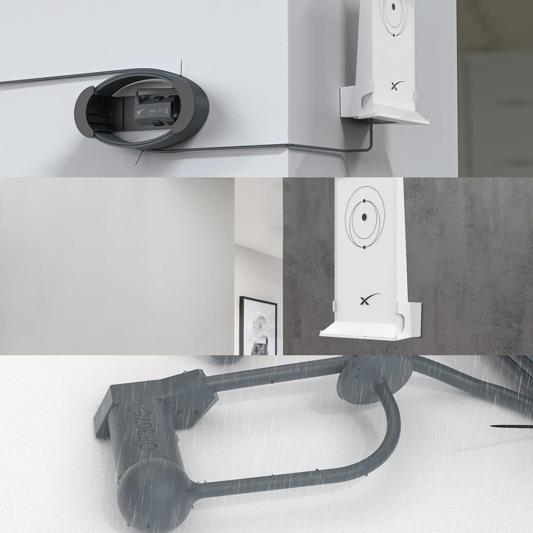 HOLACA 3-in-1-Wandhalterungs-Set für StarLink Mesh WiFi Router V2 & Star Link Ethernet Adapter (Star