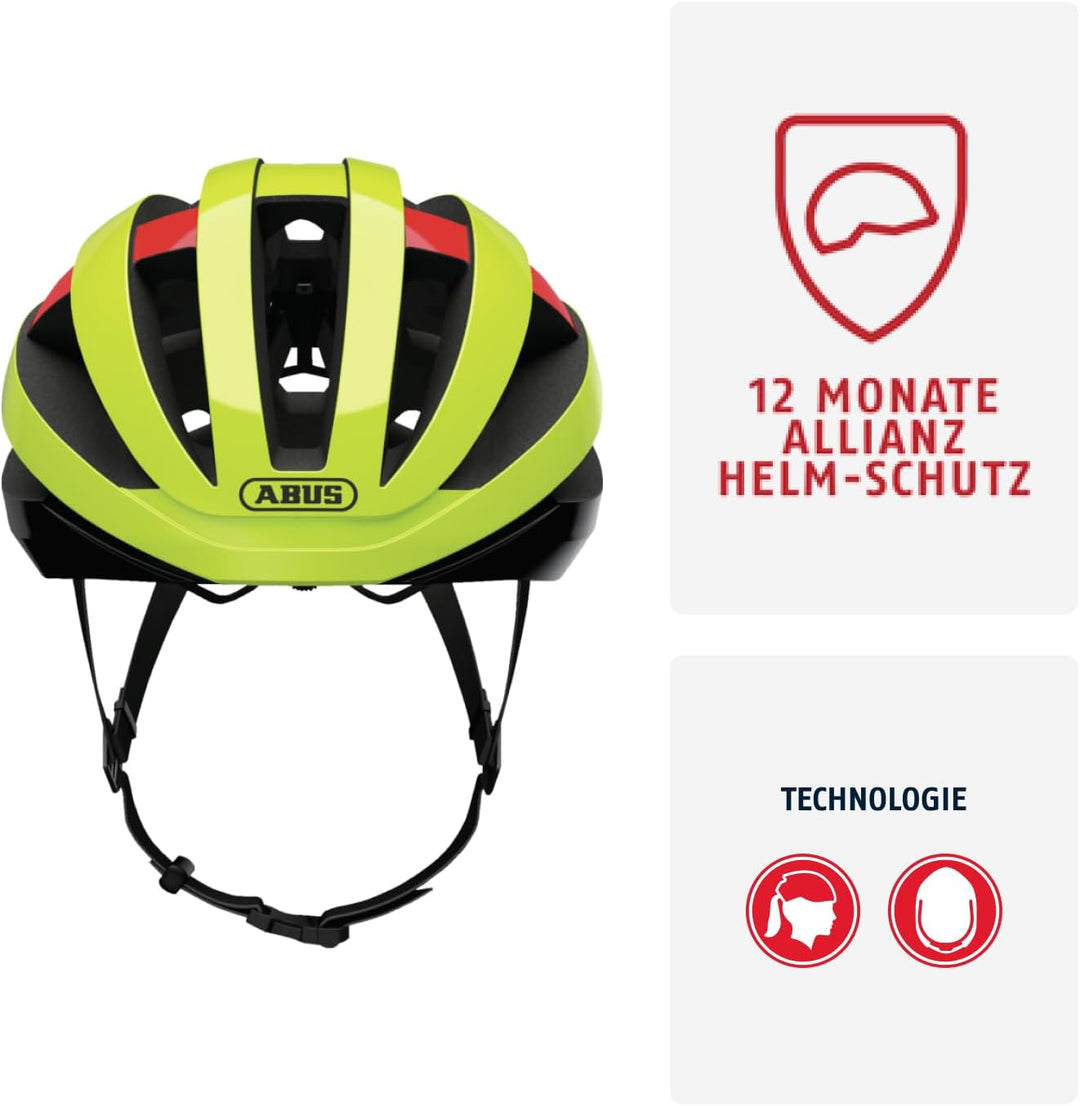 ABUS Rennradhelm Viantor - Sportlicher Fahrradhelm für Einsteiger - für Damen und Herren M (52-58 cm