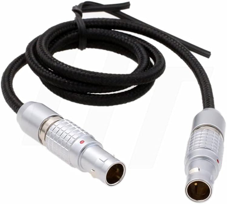 HangTon Geflochtenes 0B 2 Pin Stecker auf 2 Pin Stecker Stromkabel für Teradek Bolt Bond, ARRI Alexa